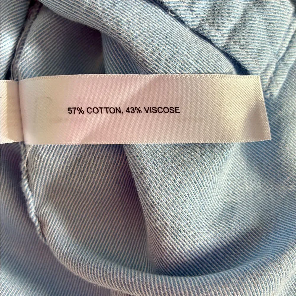Cactus Man Button Down Shirt Blue Large Soft Smart Casual Preppy Workwear